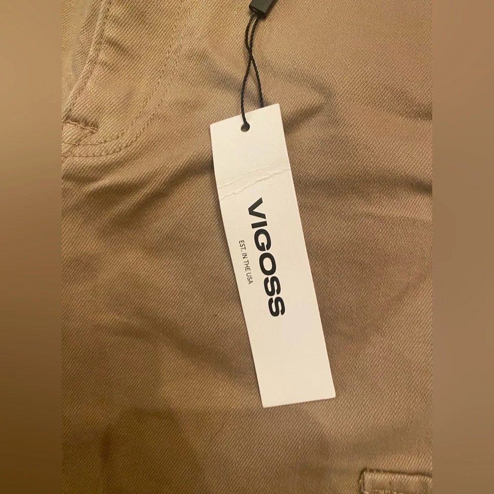 Vigoss Woman’s Military Cargo Jogger Pants Tan Size 10 / 30‎